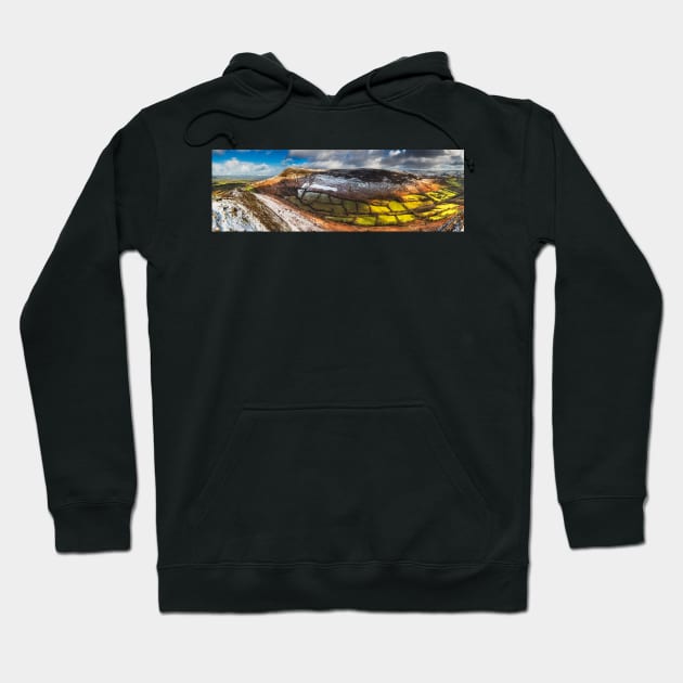 Mynydd Troed from Mynydd Llangorse, Brecon Beacons National Park, Wales Hoodie by dasantillo